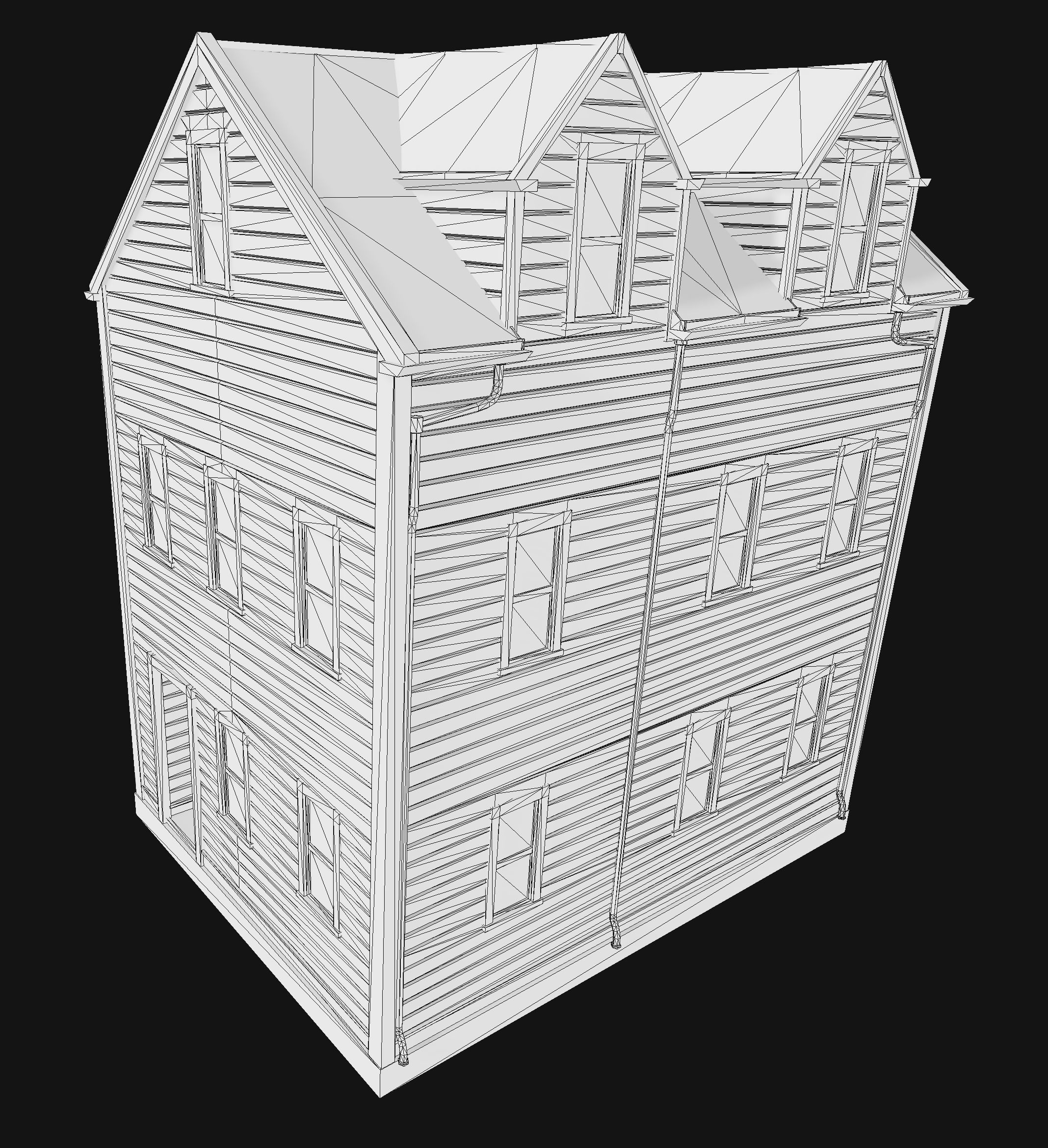 Boston House Bundle 01 Low-poly 3D model_22