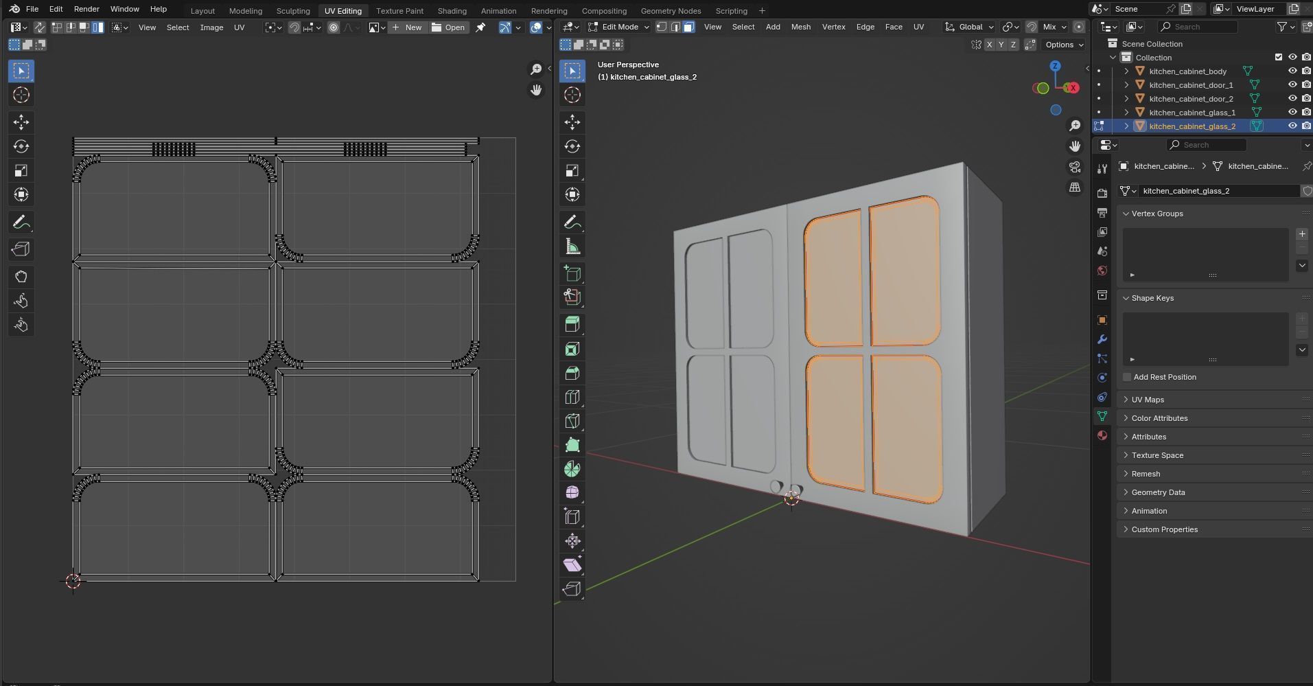 Kitchen Cabinet CG13 3D model_14