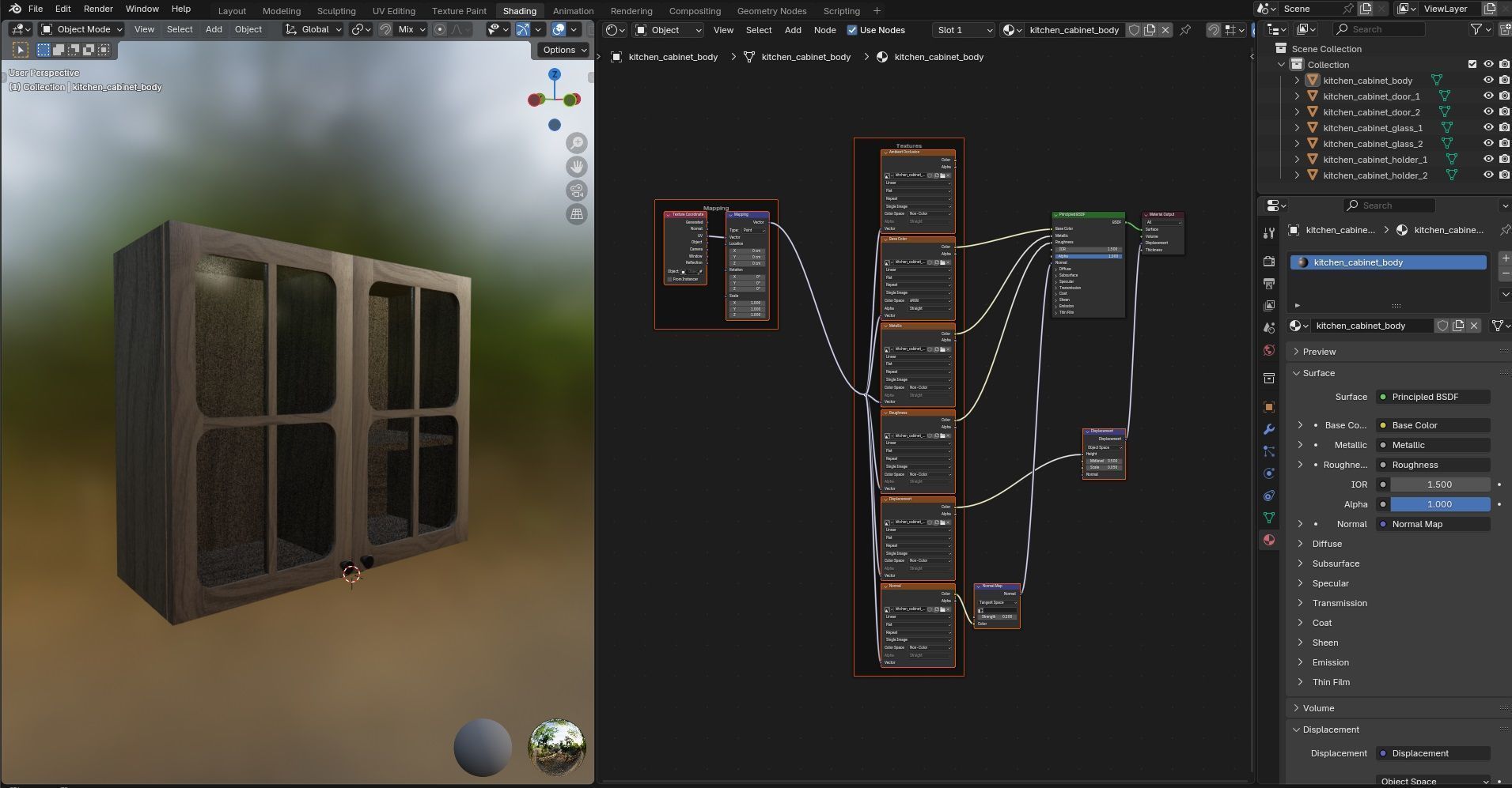 Kitchen Cabinet CG13 3D model_16