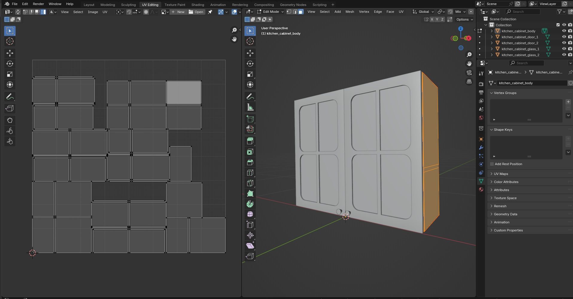 Kitchen Cabinet CG13 3D model_12