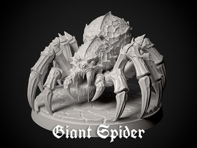 Miniature of a Giant Spider - 3d print model 3D print model