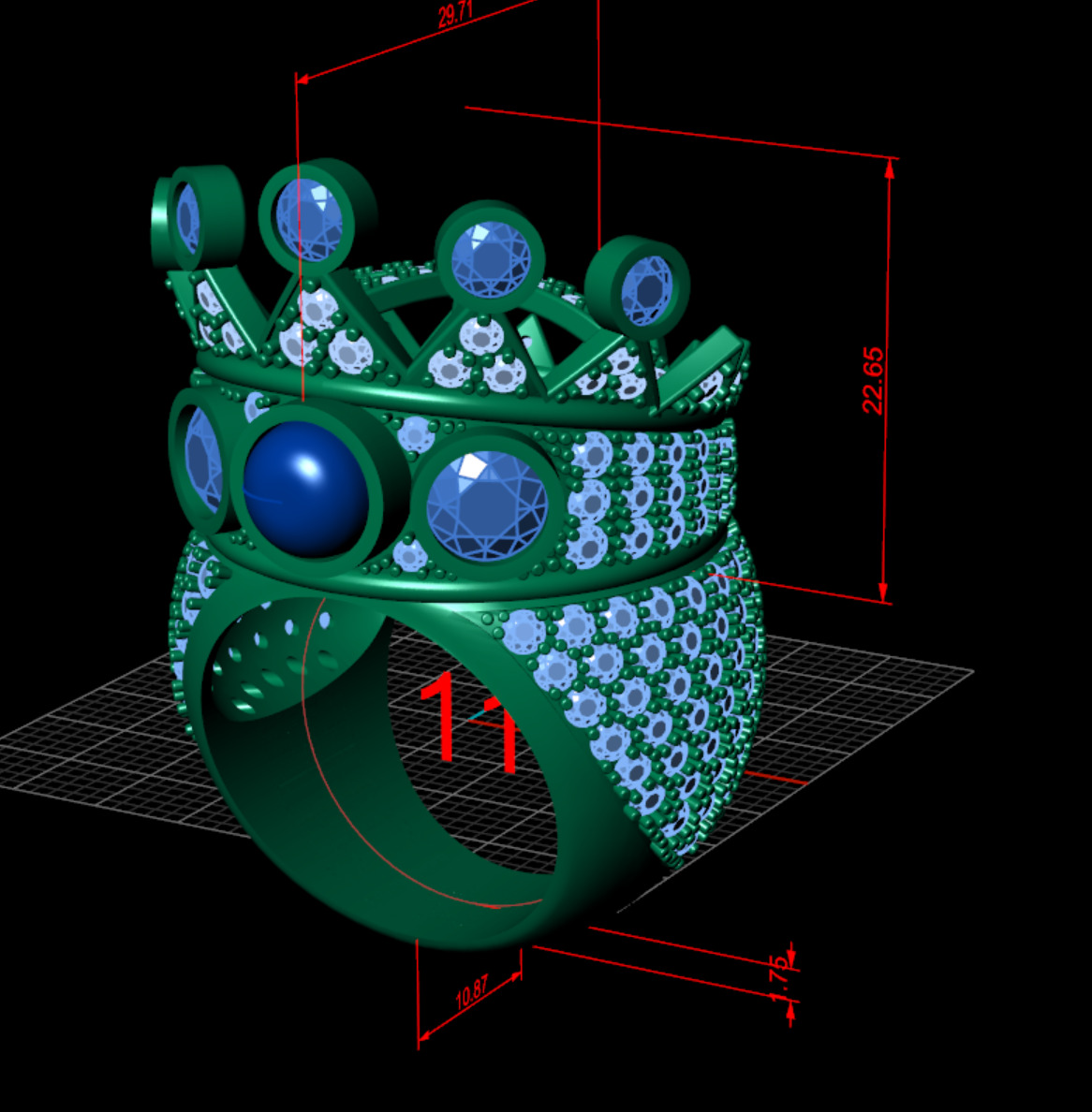 2Pac ring 3D print model_2