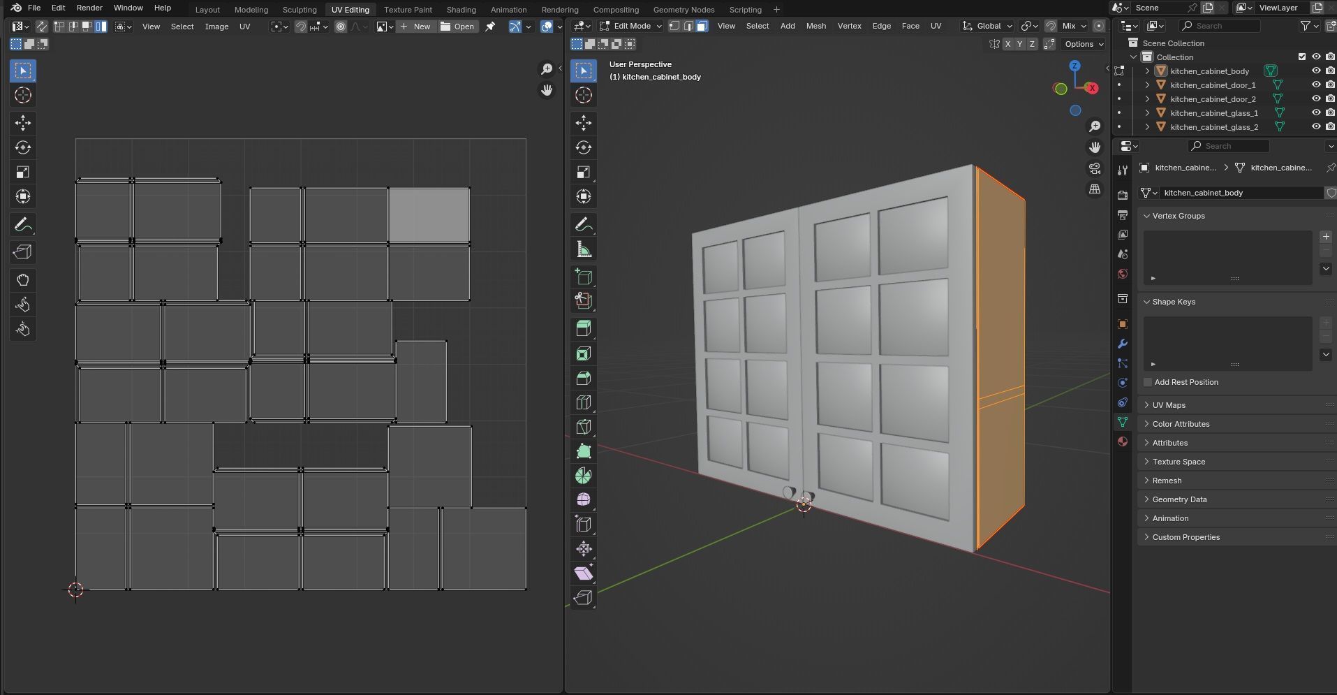 Kitchen Cabinet CG14 3D model_12