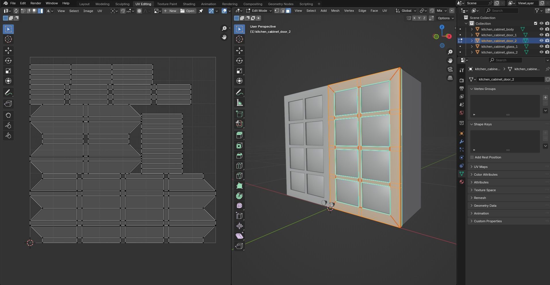Kitchen Cabinet CG14 3D model_13