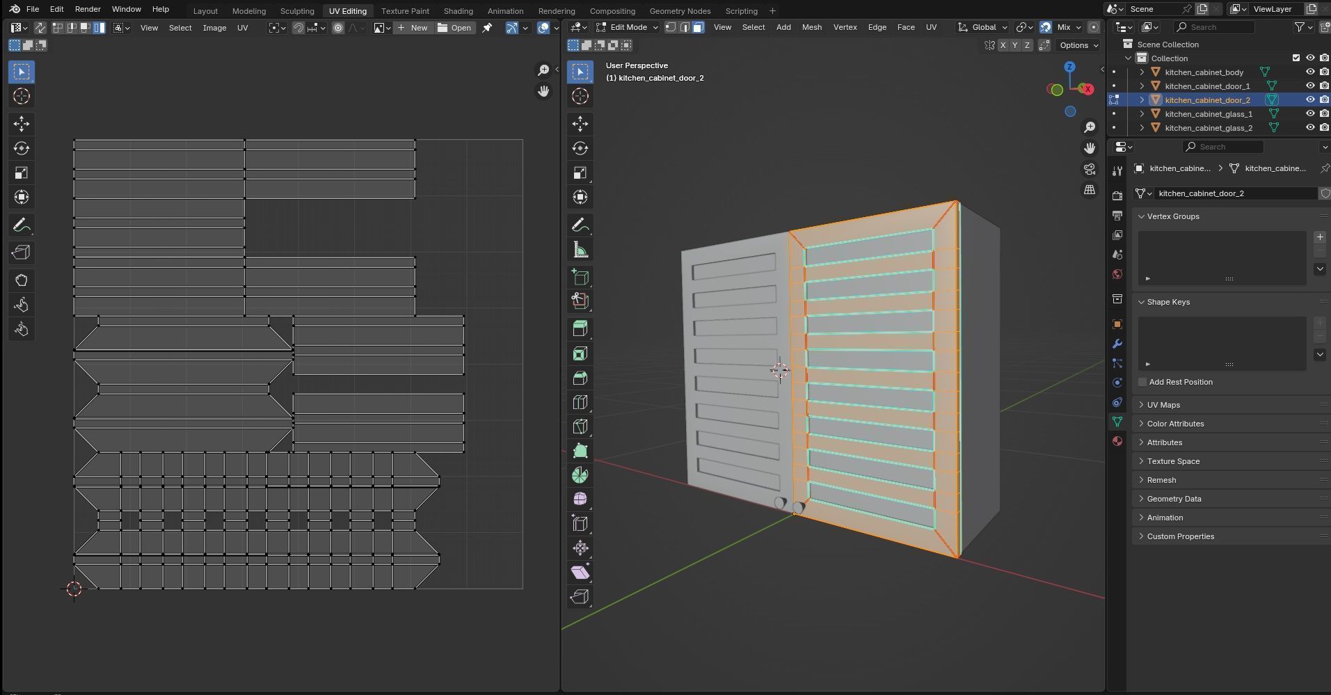 Kitchen Cabinet CG15 3D model_13
