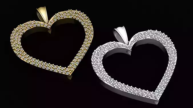 HEART DIAMOUND PENDANT 