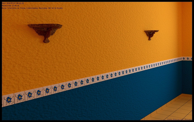 Interior de casa tipica Mexicana