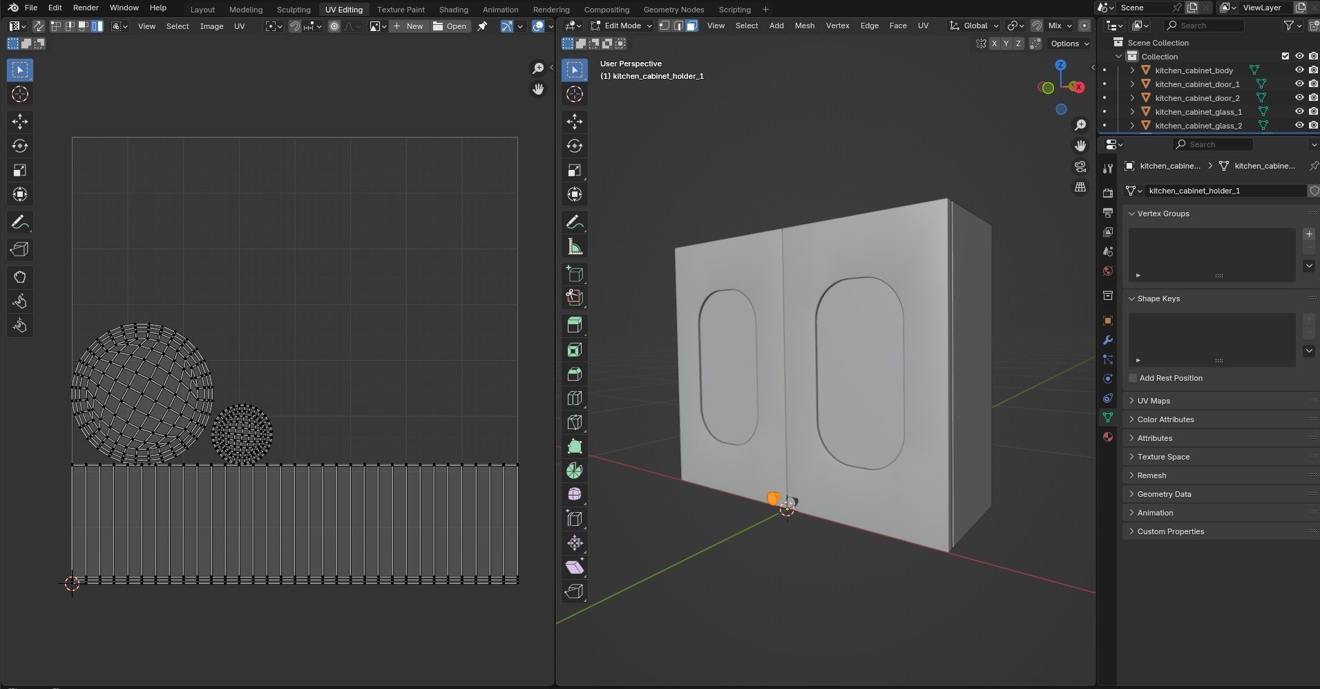 Kitchen Cabinet CG16 3D model_15