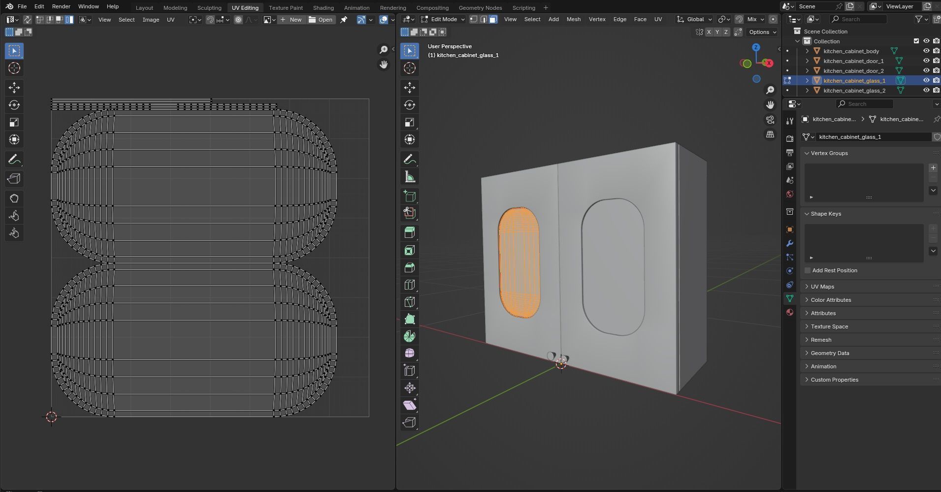 Kitchen Cabinet CG16 3D model_14