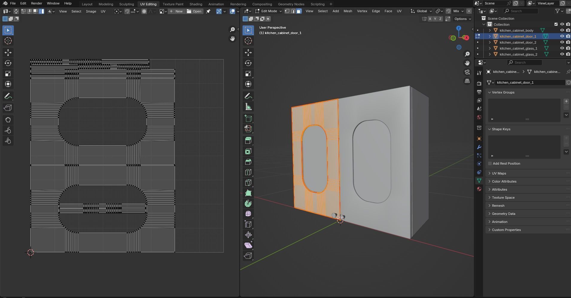 Kitchen Cabinet CG16 3D model_13