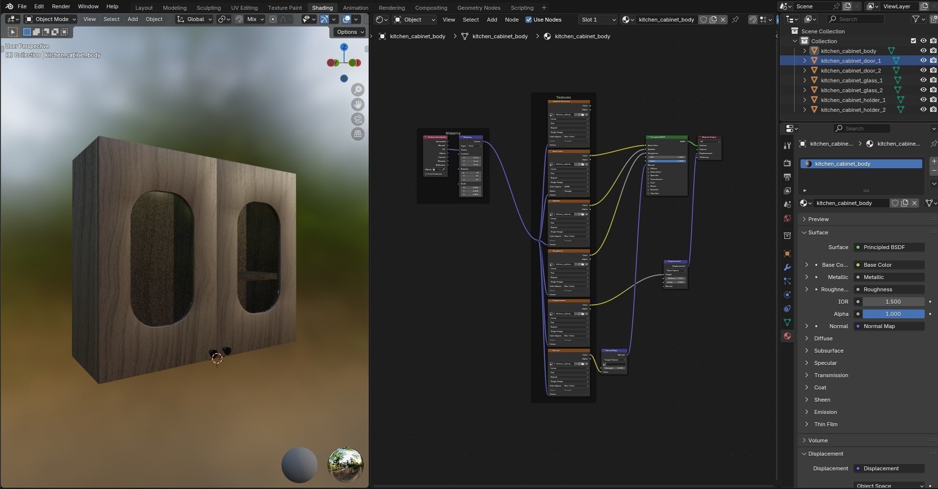 Kitchen Cabinet CG16 3D model_16