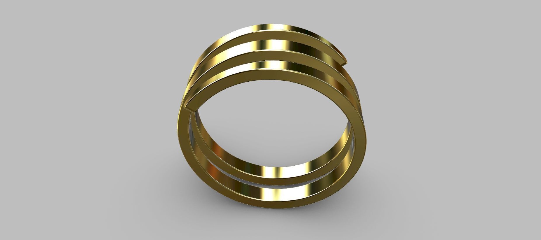Coil Ring Size 20 3D print model_3