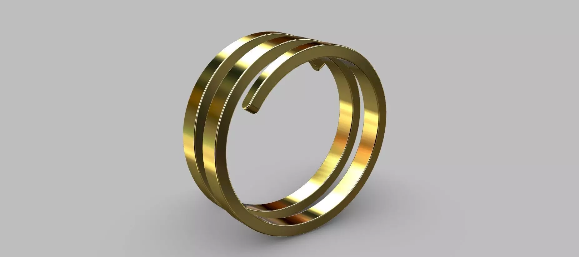 Coil Ring Size 20 3D print model_0