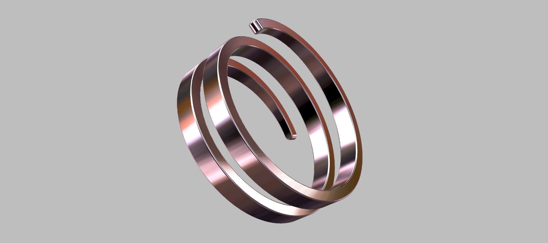 Coil Ring Size 20 3D print model_9