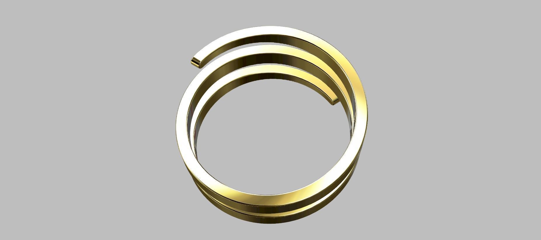 Coil Ring Size 20 3D print model_2