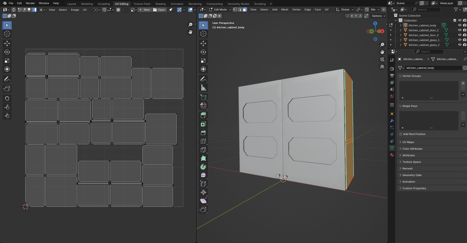 Kitchen Cabinet CG17 3D model_12