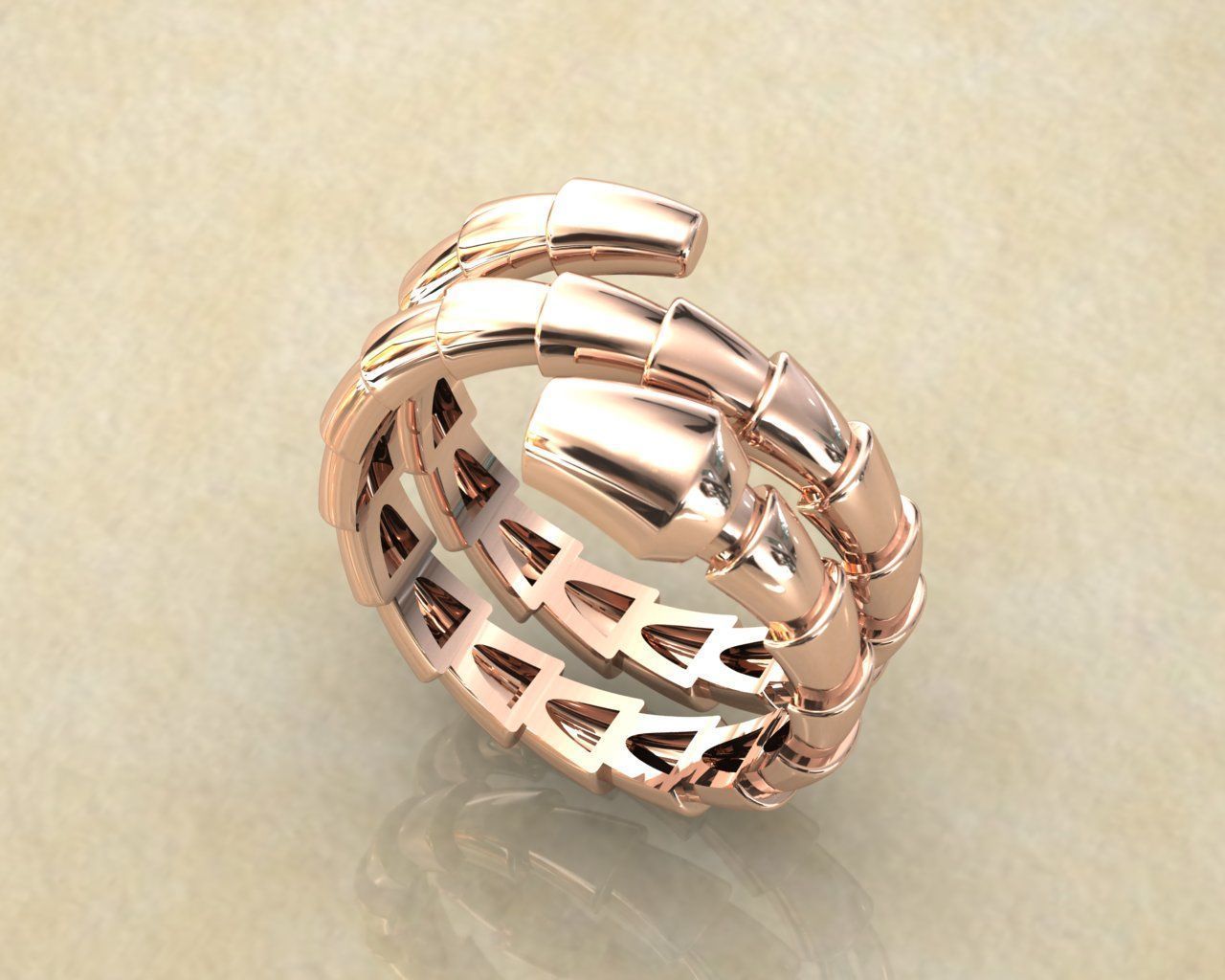 bvlgari ring 3D print model_3