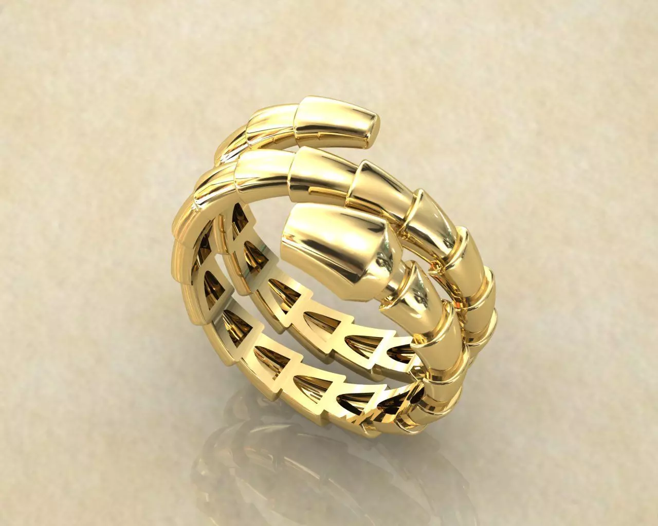 bvlgari ring 3D print model_0