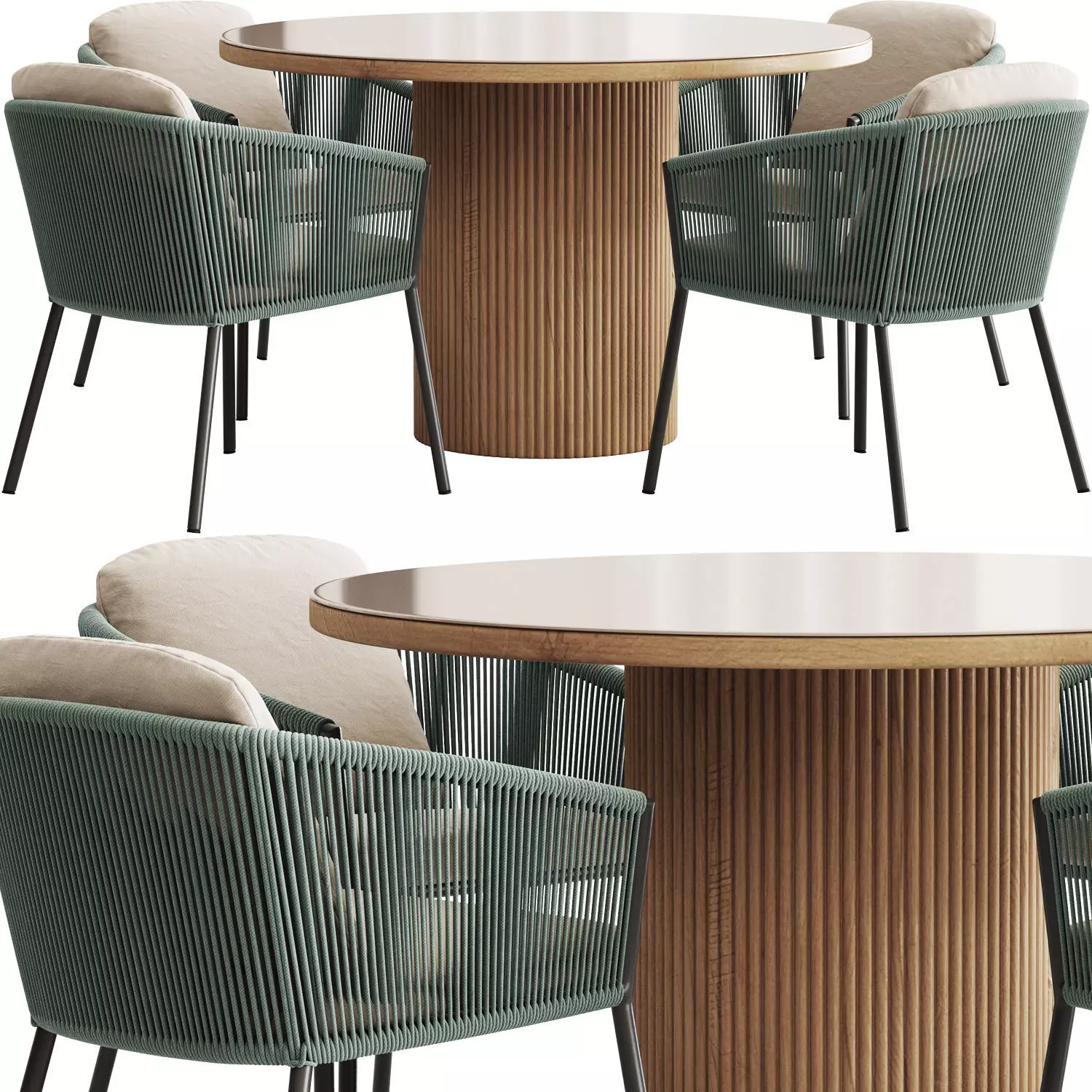 Colection Table and Chair 3D model_37