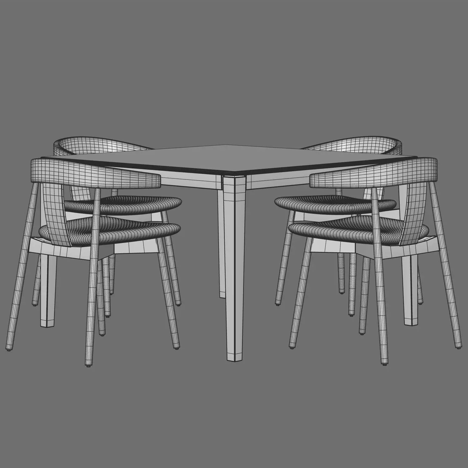 Colection Table and Chair 3D model_31