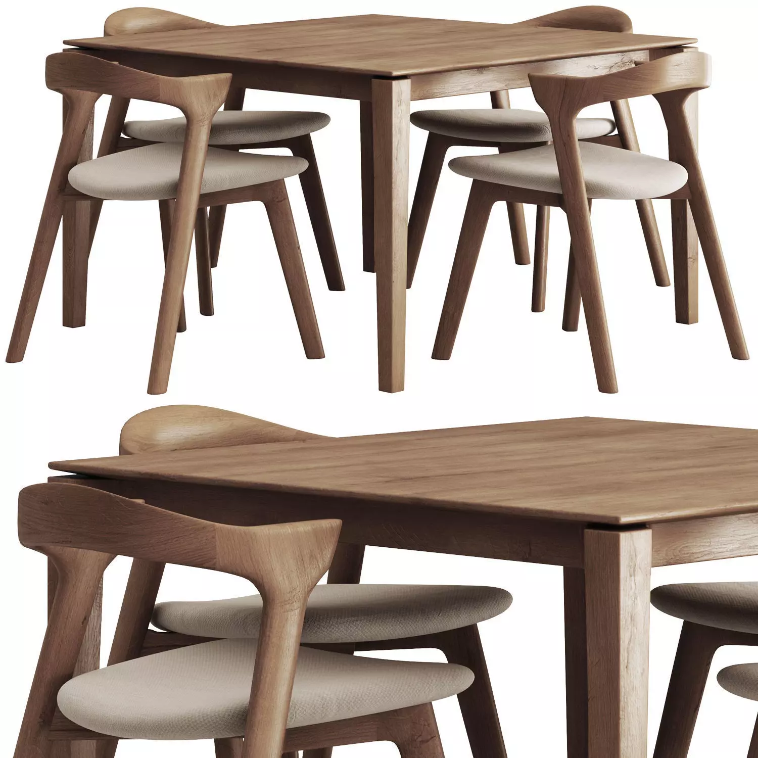 Colection Table and Chair 3D model_11