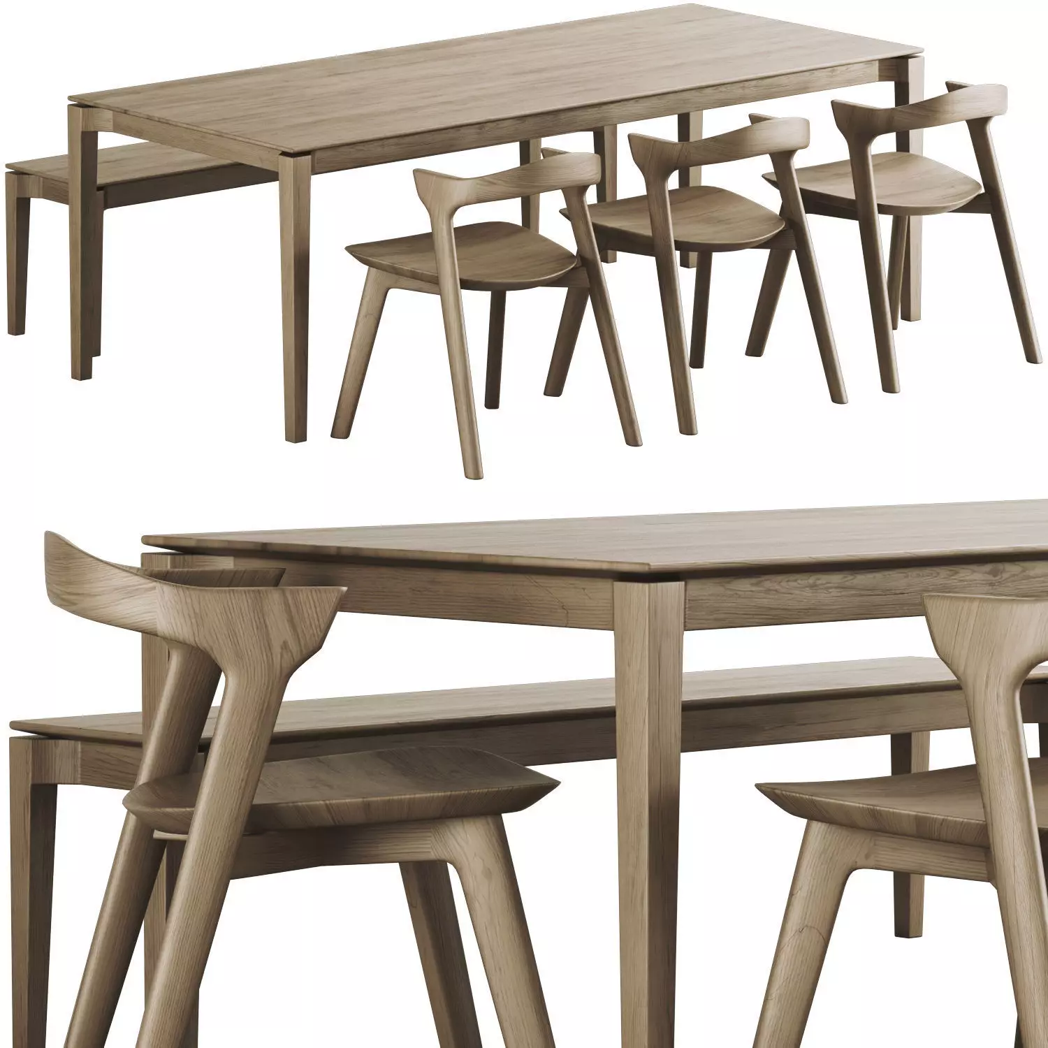 Colection Table and Chair 3D model_19