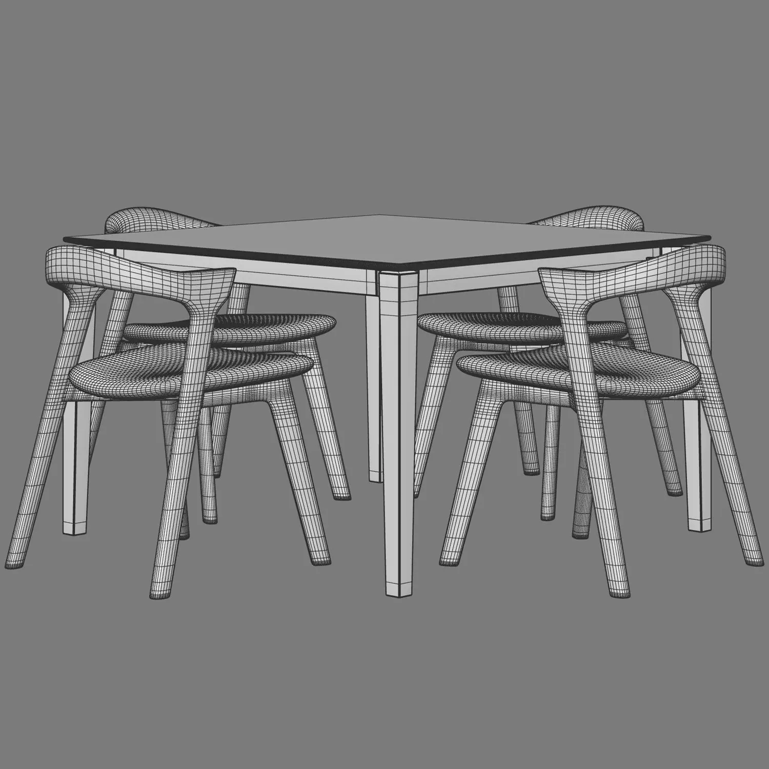 Colection Table and Chair 3D model_14