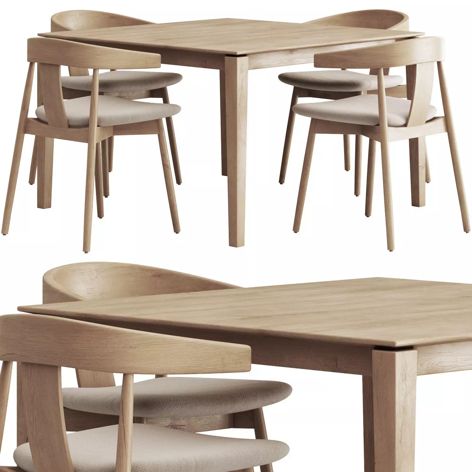 Colection Table and Chair 3D model_28