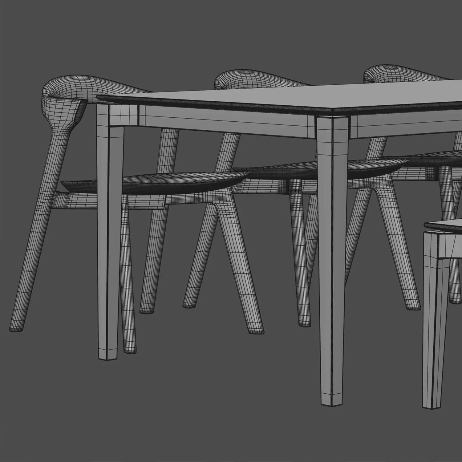 Colection Table and Chair 3D model_23