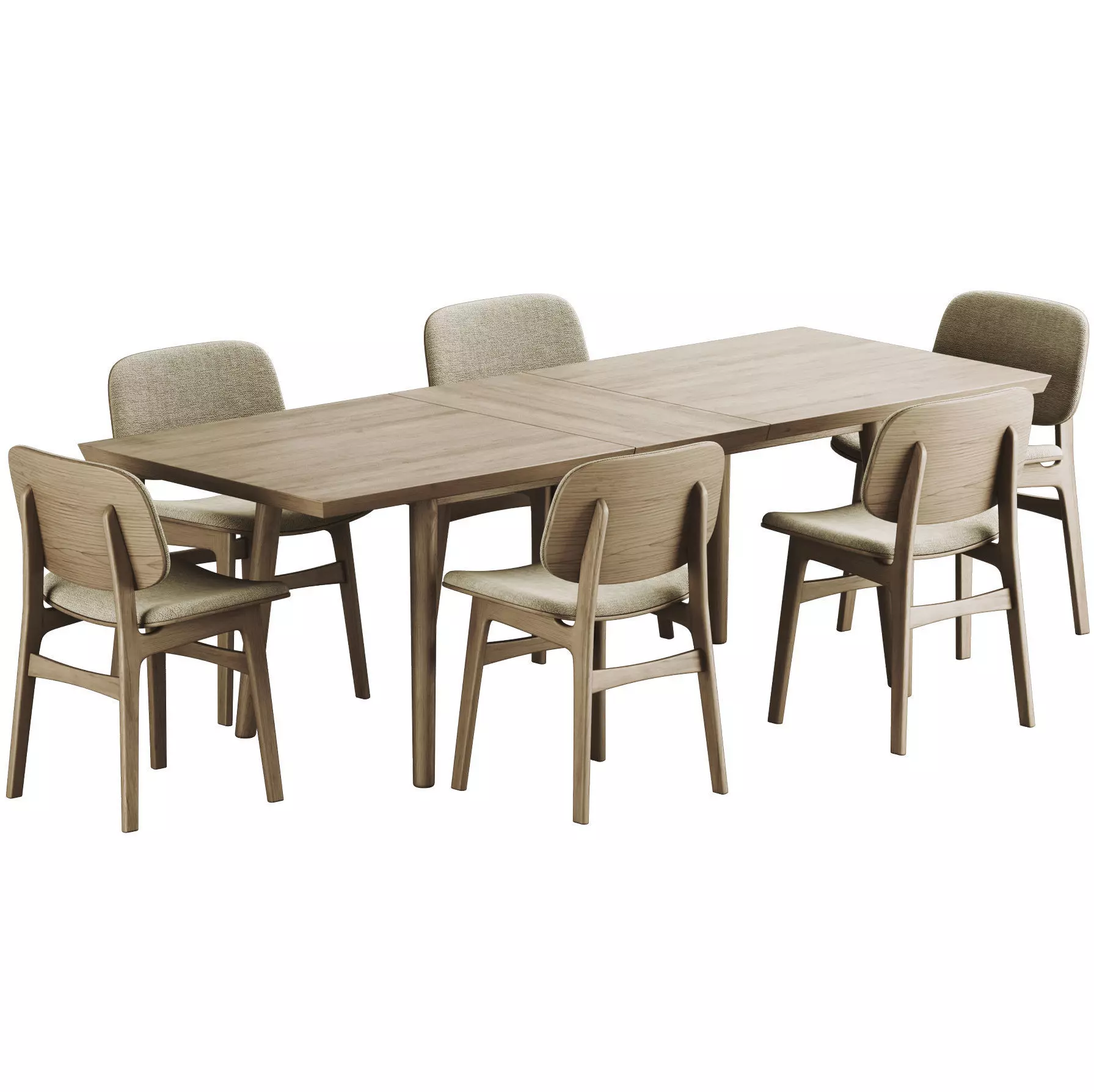 Colection Table and Chair 3D model_2