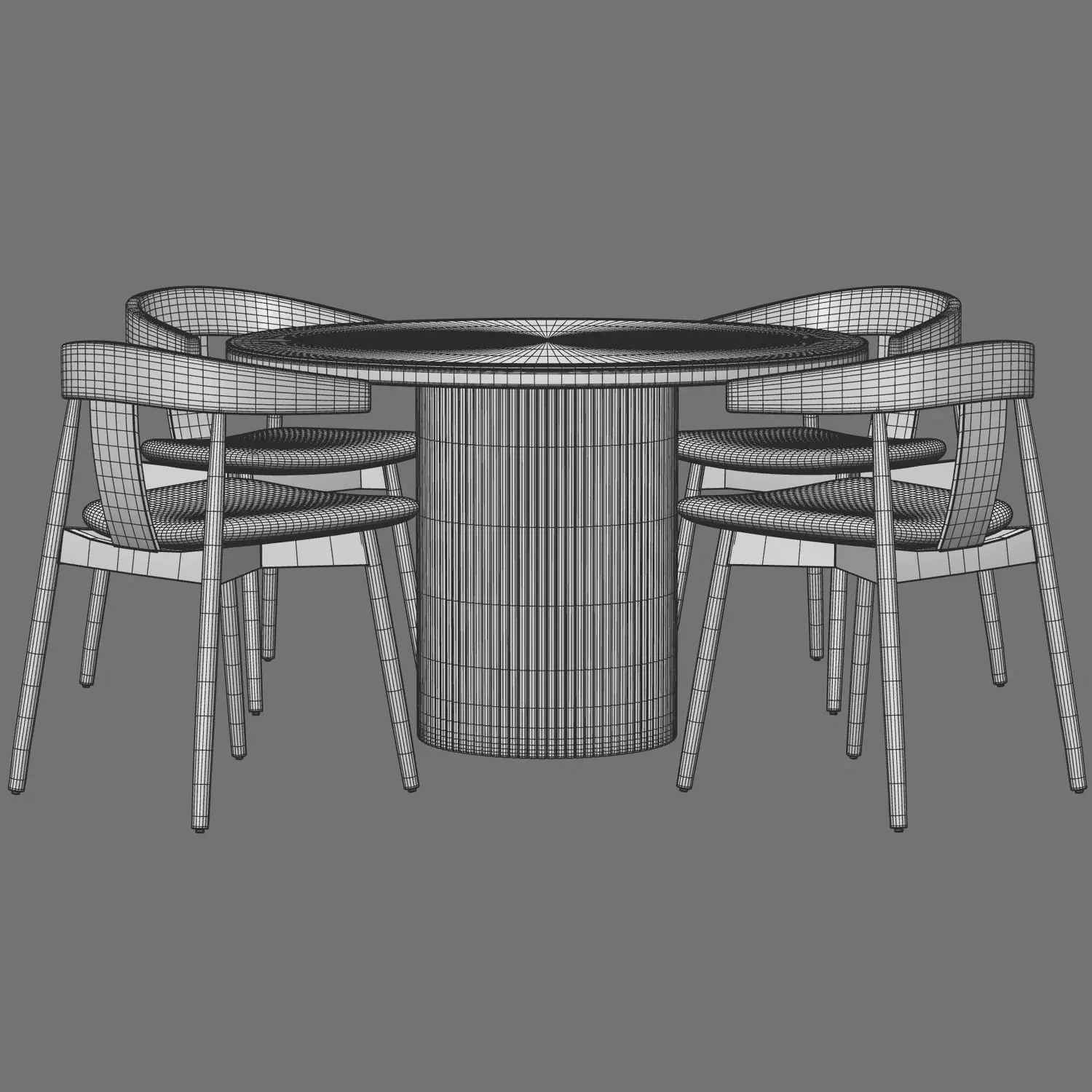 Colection Table and Chair 3D model_27