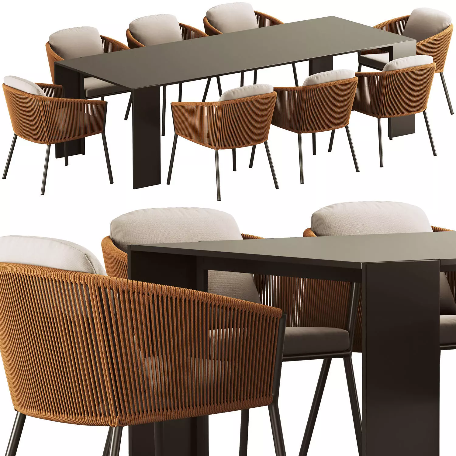 Colection Table and Chair 3D model_41