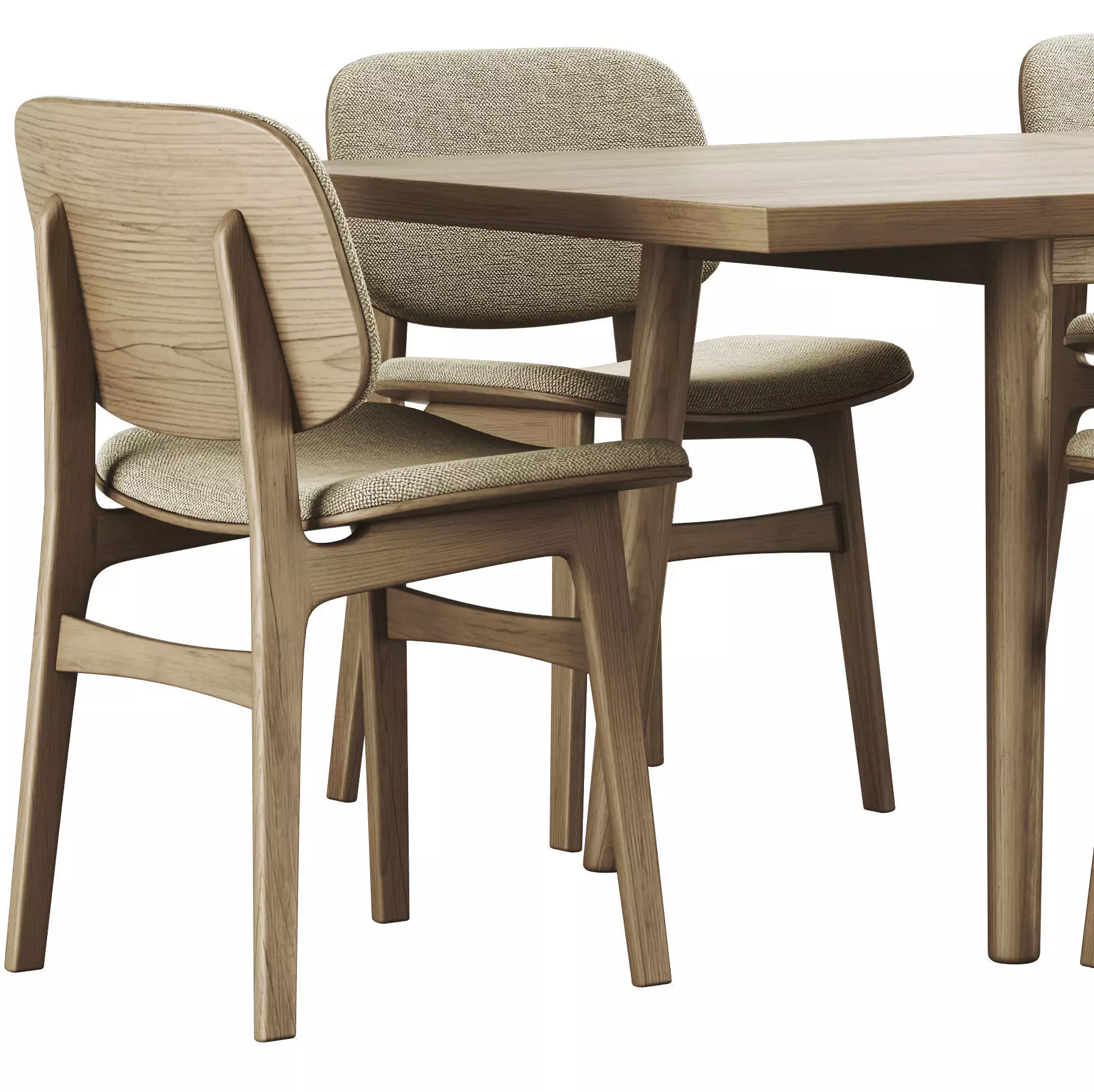 Colection Table and Chair 3D model_3