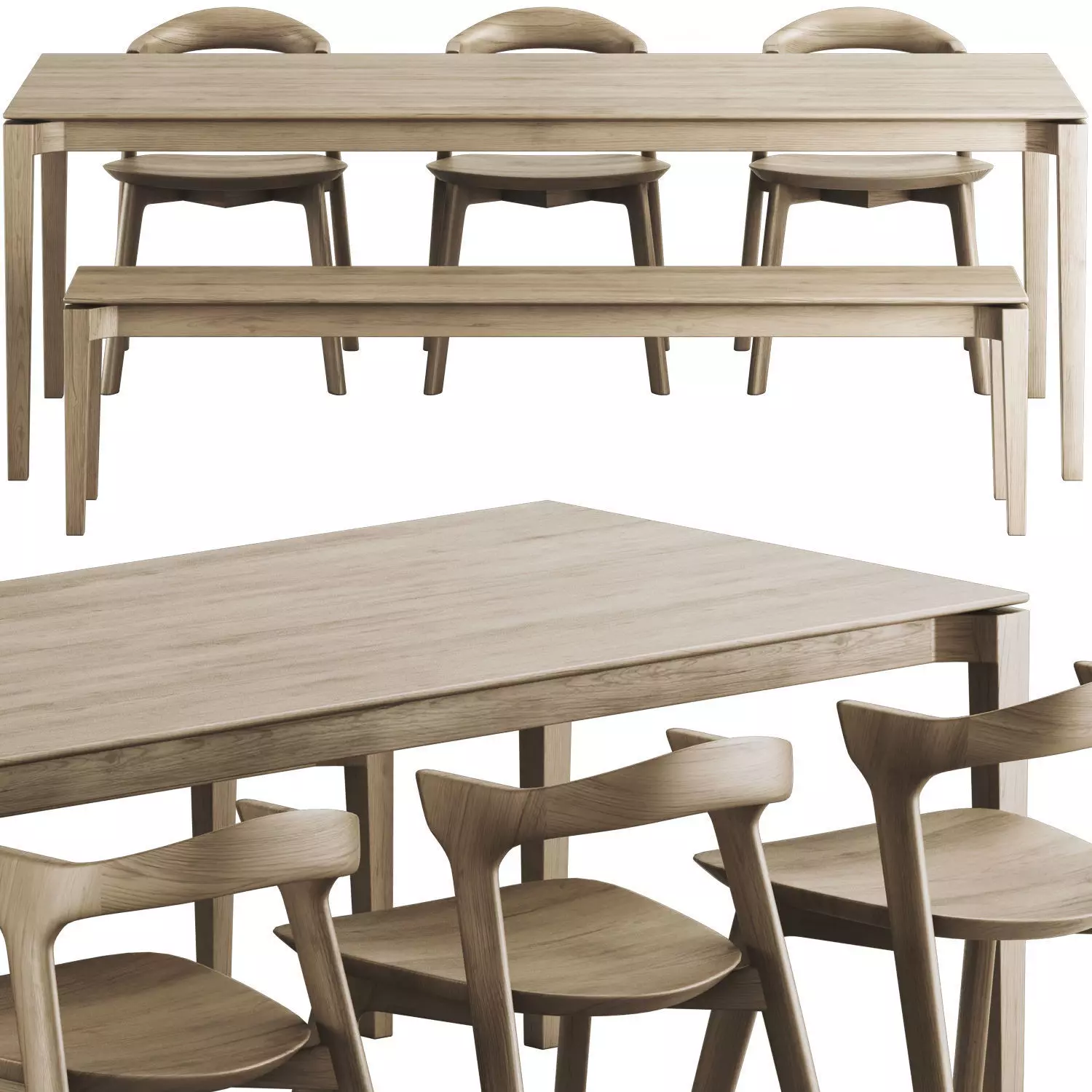 Colection Table and Chair 3D model_22