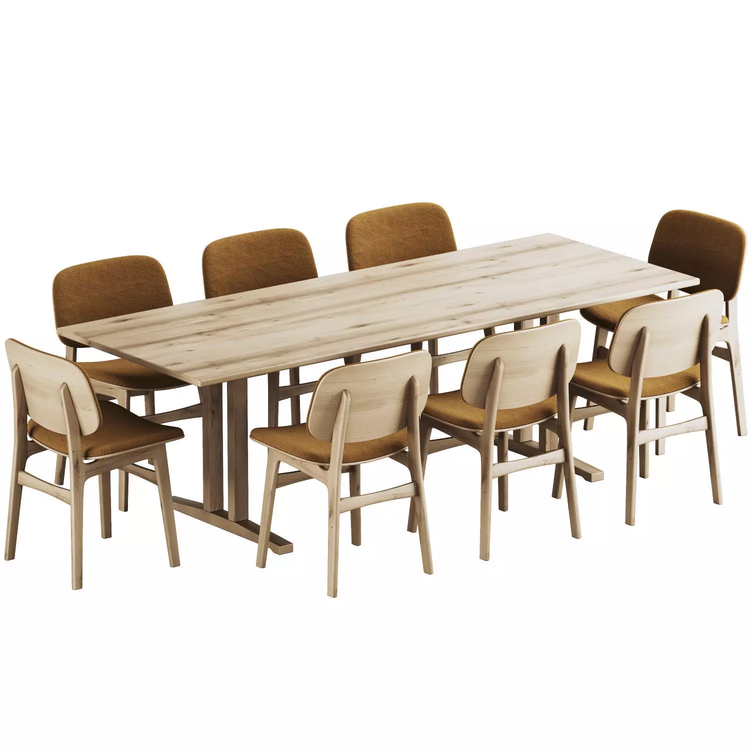 Colection Table and Chair 3D model_7