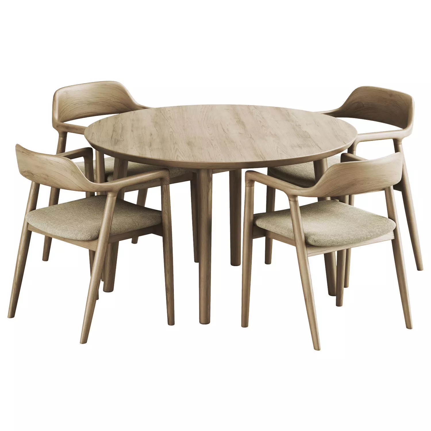 Colection Table and Chair 3D model_33