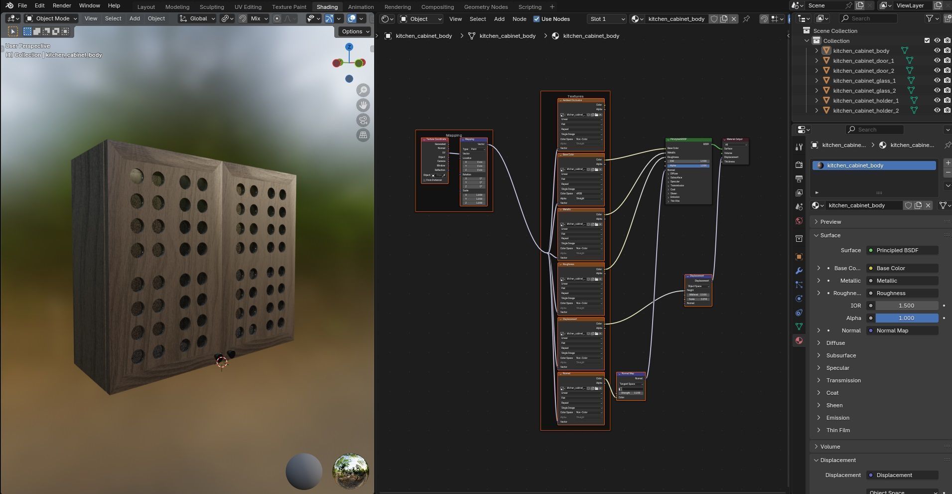 Kitchen Cabinet CG18 3D model_15