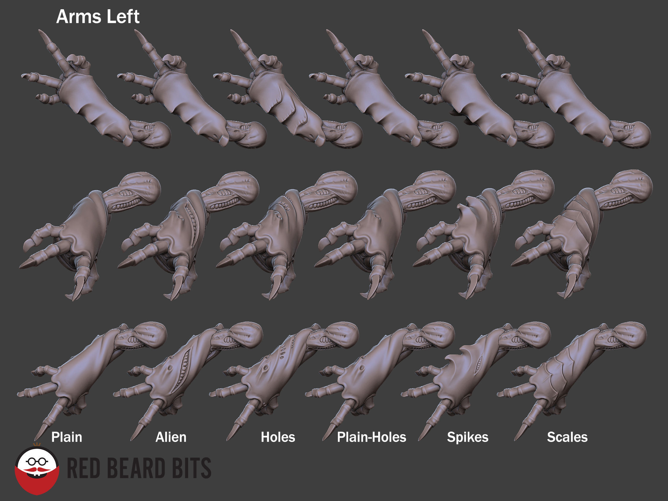 Xenoteras Maledictor 3D print model_9