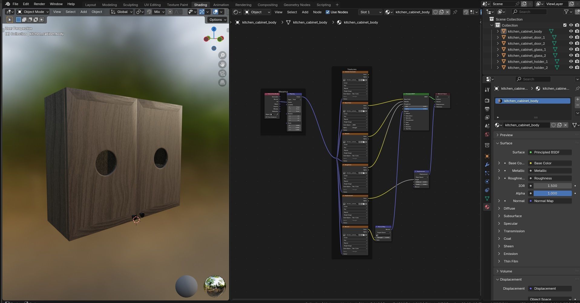 Kitchen Cabinet CG19 3D model_15