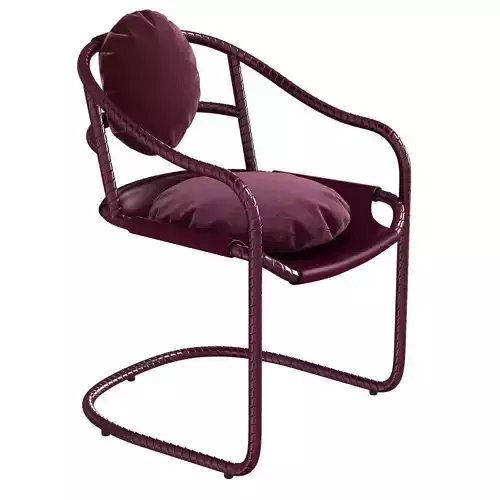 Ochre caribou chair 3D model