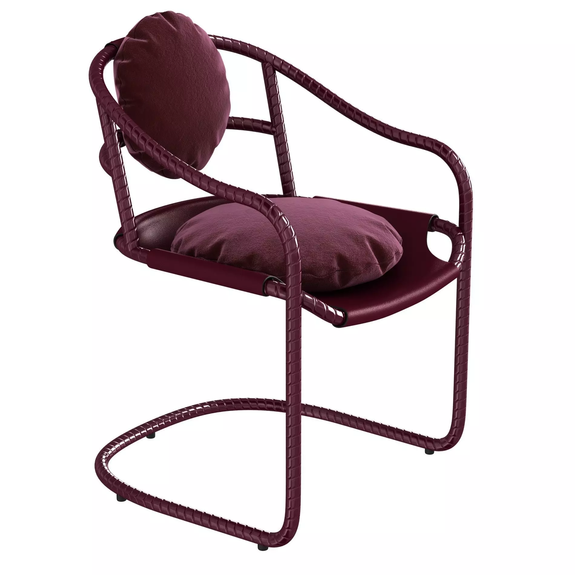 Ochre caribou chair 3D model