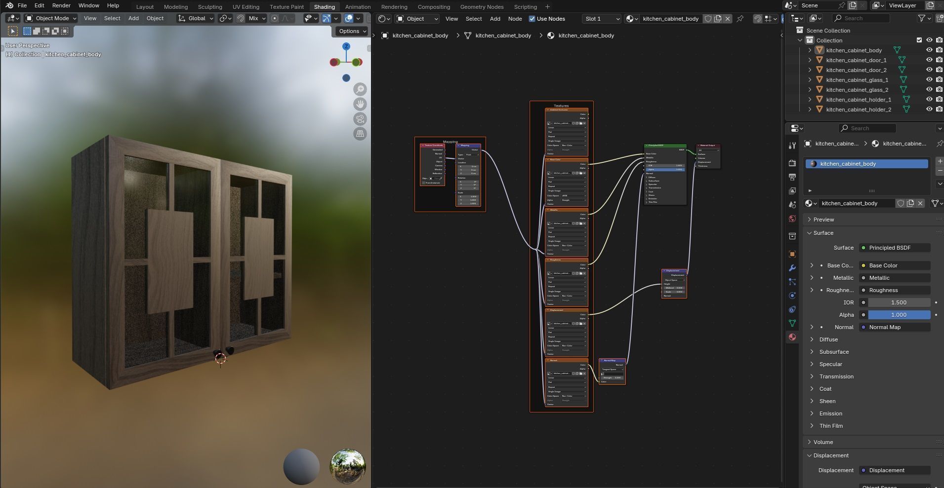 Kitchen Cabinet CG20 3D model_15