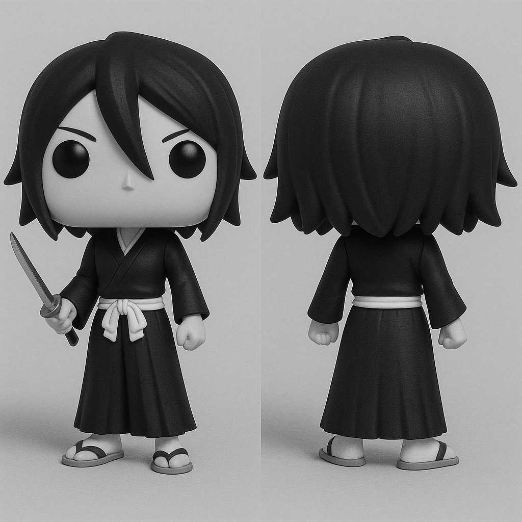 Funko Bleach Rukia Kuchiki 3D print model_1