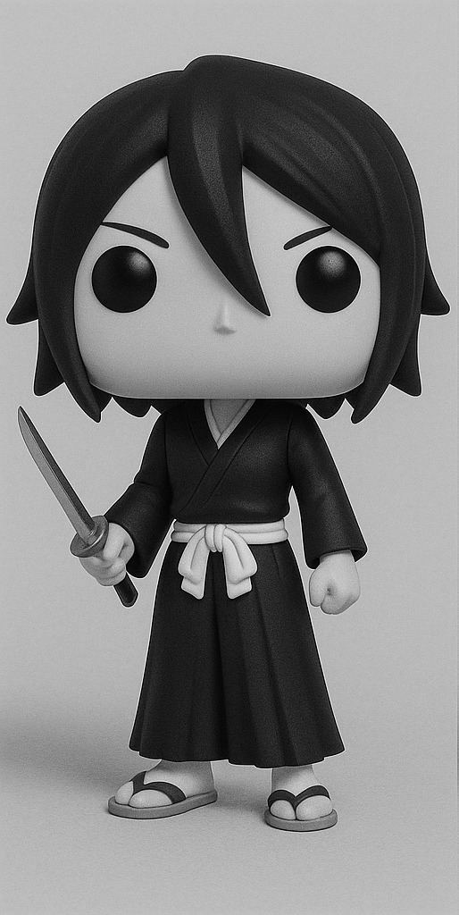Funko Bleach Rukia Kuchiki 3D print model_2