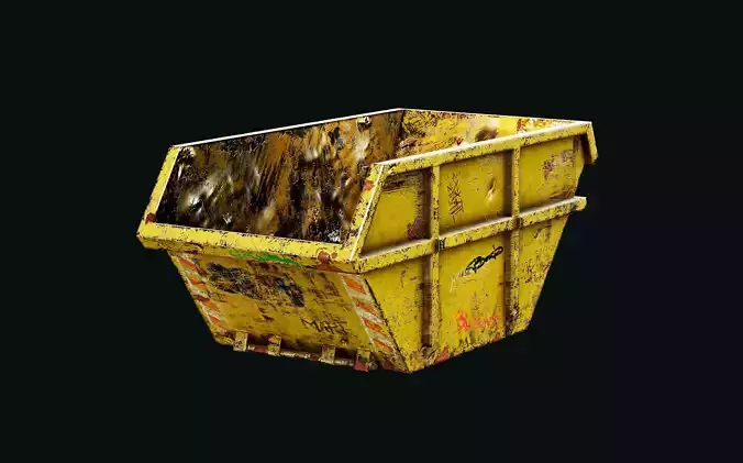 Open dumpster for construction garbage