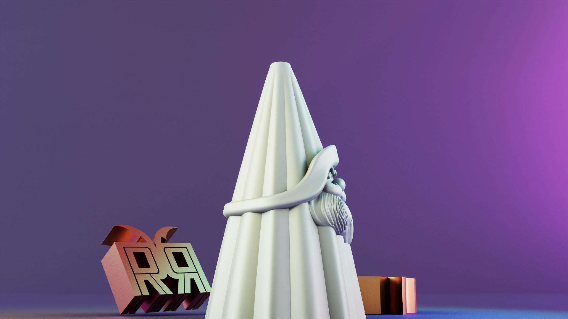 Santa Claus Christmas Candle Mold 3D print model_4