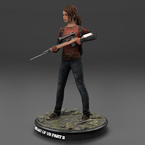 The Last of Us Ellie Williams Detailed 3D print model