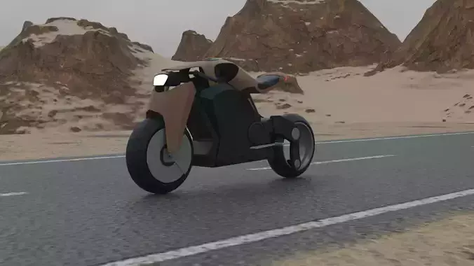 Futuristic Concept Motorcycle