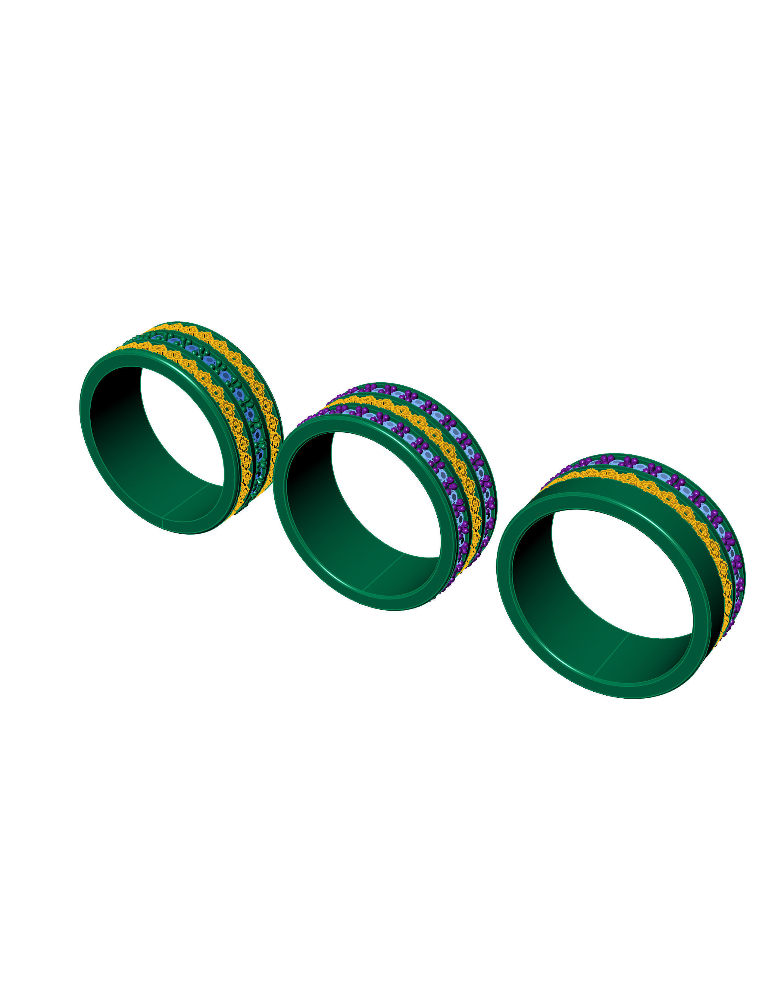 Solitaire Wedding Engagement Ring 3D print model 3D print model_10