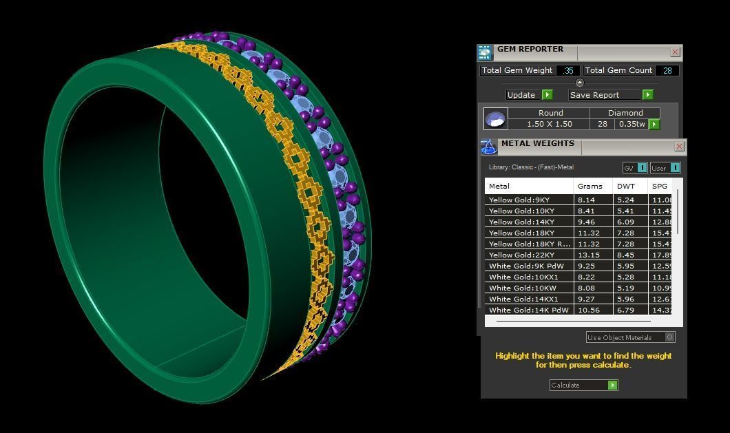 Solitaire Wedding Engagement Ring 3D print model 3D print model_6